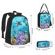 thumbnail image 2 of Easygdp Corals and Tropical Fish Mochila para Niños y Niñas con Set de Caja de Almuerzo y Estuche para Lápices 3 en 1, Mochila Escolar Estampada para Adolescentes, 2 of 7