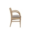 thumbnail image 5 of Linon Rheims Dining Chair with Arms, Natural/Cream, 5 of 8