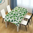 thumbnail image 4 of Yayeee Tablecloths 60" x 120" Rectangle Wrinkle Resistant Party Table Cover, Green Dot Triangles Pattern, 4 of 8