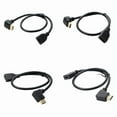 thumbnail image 3 of Efficient 4K HDMI Male to Female L Shaped 90 Degree Adapter Extension Cable for Quality Video Transmission Travel Use, 3 of 10