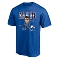 thumbnail image 2 of Men's Joe Sakic Blue Quebec Nordiques Player Caricature T-Shirt, 2 of 3