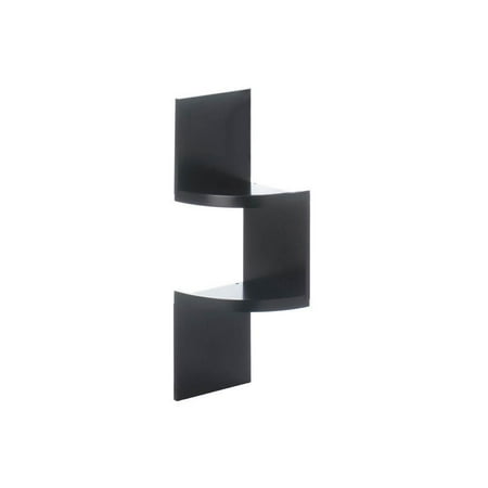 Corner Wall Mount Shelf Small Mdf Wood Black Unit Corner Wall Mount Shelf Small Mdf Wood Black Unit This