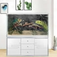 thumbnail image 5 of Stone Aquarium Background, Black Rock Reptile Habitat Underwater Fish Tank, Rock Fish Tank Background Aquarium Decorations Poster with 8 EVA Double-Sided Tape, 5 of 5