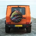 thumbnail image 5 of Goofa Colorful Dragon Head Profile Pattern Universal Tire Cover for Jeep, SUV, Truck, and Trailer – Waterproof, UV-Resistant,Easy to Install, Fits 14"-17" Tires-16 inch, 5 of 5