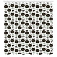 thumbnail image 3 of Kids Boys Shower Curtain, Hot Air Balloons with Elephant Passengers Nursery Doodle Animals, Fabric Bathroom Set with Hooks, 69W X 84L Inches Extra Long, Pale Green Black and Ivory, by Ambesonne, 3 of 3