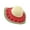 Watermelon Red, variant on Toddler Kids Straw Sun Hat Watermelon Print Wide Brim Beach Hat Summer Sun Protection Vacation Hat