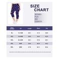 thumbnail image 3 of TIYOMI Plus Size Leggings For Women 4th of July Capri Stretchy American Flag Star High Waist Leggings Knee-Length Capris Soft Workout Casual Capris XL 14W 16W, 3 of 5