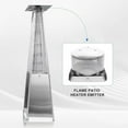 thumbnail image 3 of Chauffage Pyramide à 4 Côtés en Acier Inoxydable, Écran Émetteur de Remplacement et Base pour Patio, 10 cm, 3 of 9