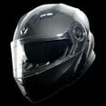 thumbnail image 2 of 1Storm New Motorcycle Bike Modular Full Face Helmet NOLED901 Dual Visor Sun Shield: Carbon Fiber Black, 2 of 8