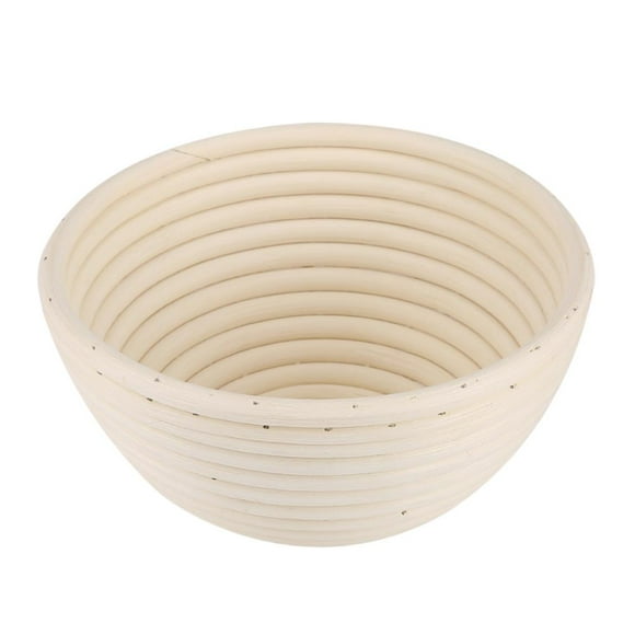Ejoyous European-Style Cane Round Bread Dough Rising Rattan Basket,Bread Basket, Cane Bread Basket