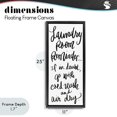 thumbnail image 4 of Stupell Industries Rustic Lodge If In Doubt Laundry Tip Black Floating Frame Canvas Art, 11 x 25, by SD Graphics Studio, 4 of 8