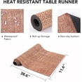 thumbnail image 4 of shiyou-Trivet Table Runner Hot Plates Mat 12 X 40 Inch Heat Resistant Table Protector Waterproof Decorative Farmhouse Kitchen Trivets Counter Heat Proof Placemats for Hot Dishes (Linen), 4 of 4