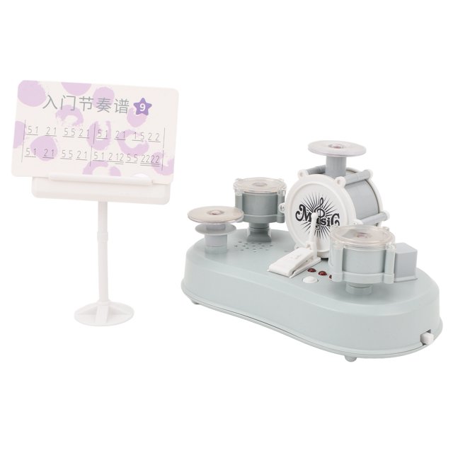 JUEGO DE BATERÍA PARA DEDOS, JUEGO DE INSTRUMENTOS DE ESCRITORIO, Juguete Novedoso de Escritorio Con Luz de Sonido para Adultos, Niños