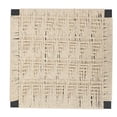 thumbnail image 2 of Spaco Woven Bar Stools Set of 2, Counter Height Barstools， Bar Stools with Backrest, Paper Rope Weave Dining Chairs for Kitchen Island, Black & Creamy White, 2 of 18