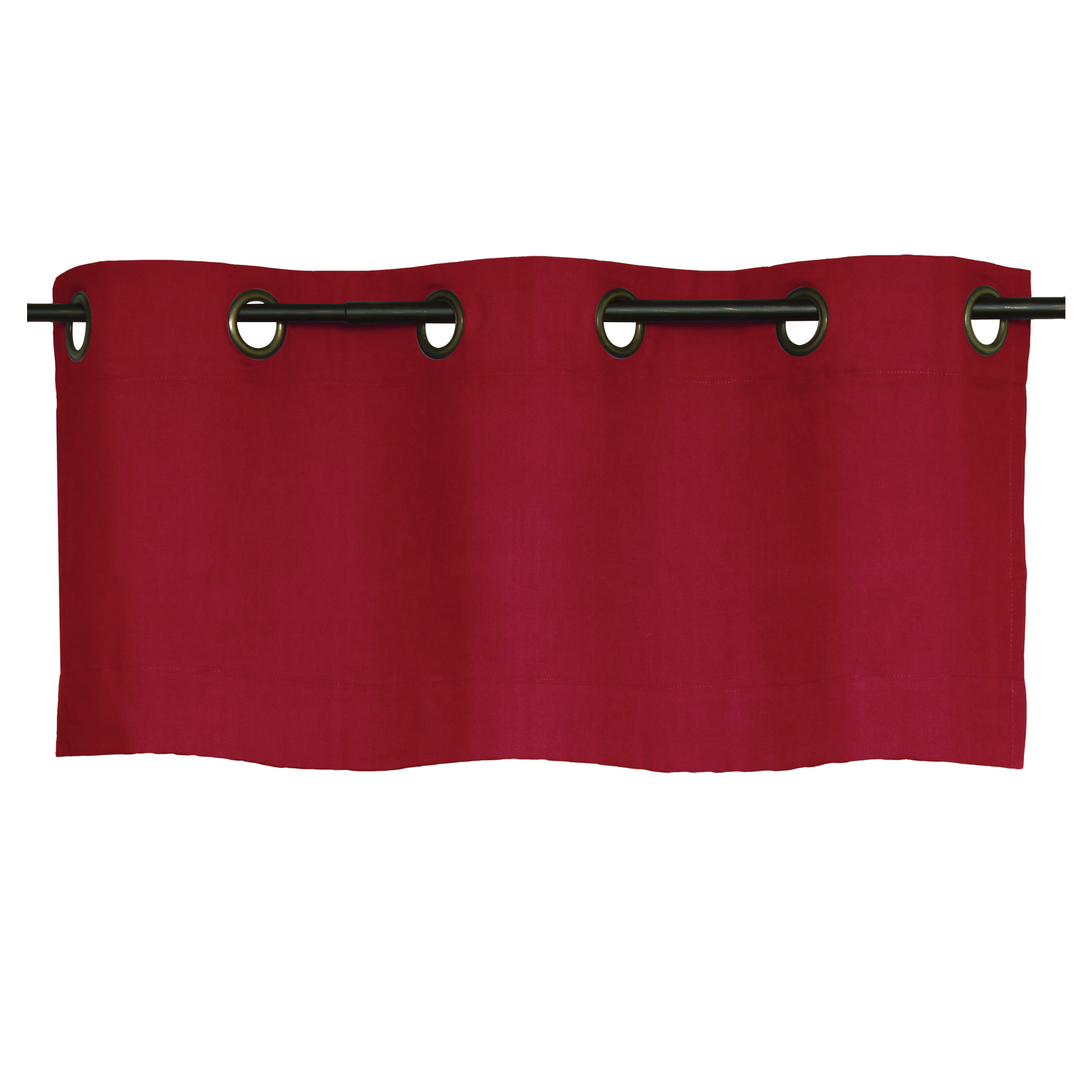 Winmate Insulated Cotton Grommet Valance 40" x 15" in Burgundy