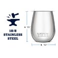 thumbnail image 2 of Vaso de vino YETI Rambler, 300 ml, con aislamiento al vacío, blanco, 2 of 6