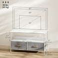 thumbnail image 3 of HOMCOM TV Stand, TV Table with Storage for 47 Inch Television, White, 3 of 10