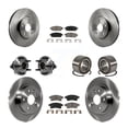 thumbnail image 1 of Transit Auto Front Rear Wheel Hub Bearings Assembly Disc Brake Rotors and Ceramic Pads Kit (10Pc) for Car 2013-2014 Chevrolet Sonic RS - Left Right Side (Driver Passenger) KBB-117325, 1 of 10