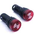 thumbnail image 1 of Mxuteuk 2 piezas 0.866 in AC/DC 110 V LED rojo zumbador flash alarma señal indicador luz AD16-22SM-RR110V, 1 of 5