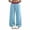 A03-Blue, variant on Aswuknt Women's Fall Winter Wide Leg Sweatpants Plaid Double Waistband Drawstring Pants with Pockets Casual Athleisure Bottoms