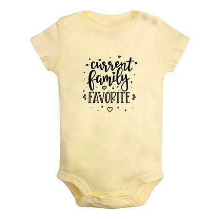 

Current Family Favorite Funny Rompers For Babies Newborn Baby Unisex Bodysuits Infant Jumpsuits Toddler 0-12 Months Kids One-Piece Oufits (Yellow 6-12 Months)