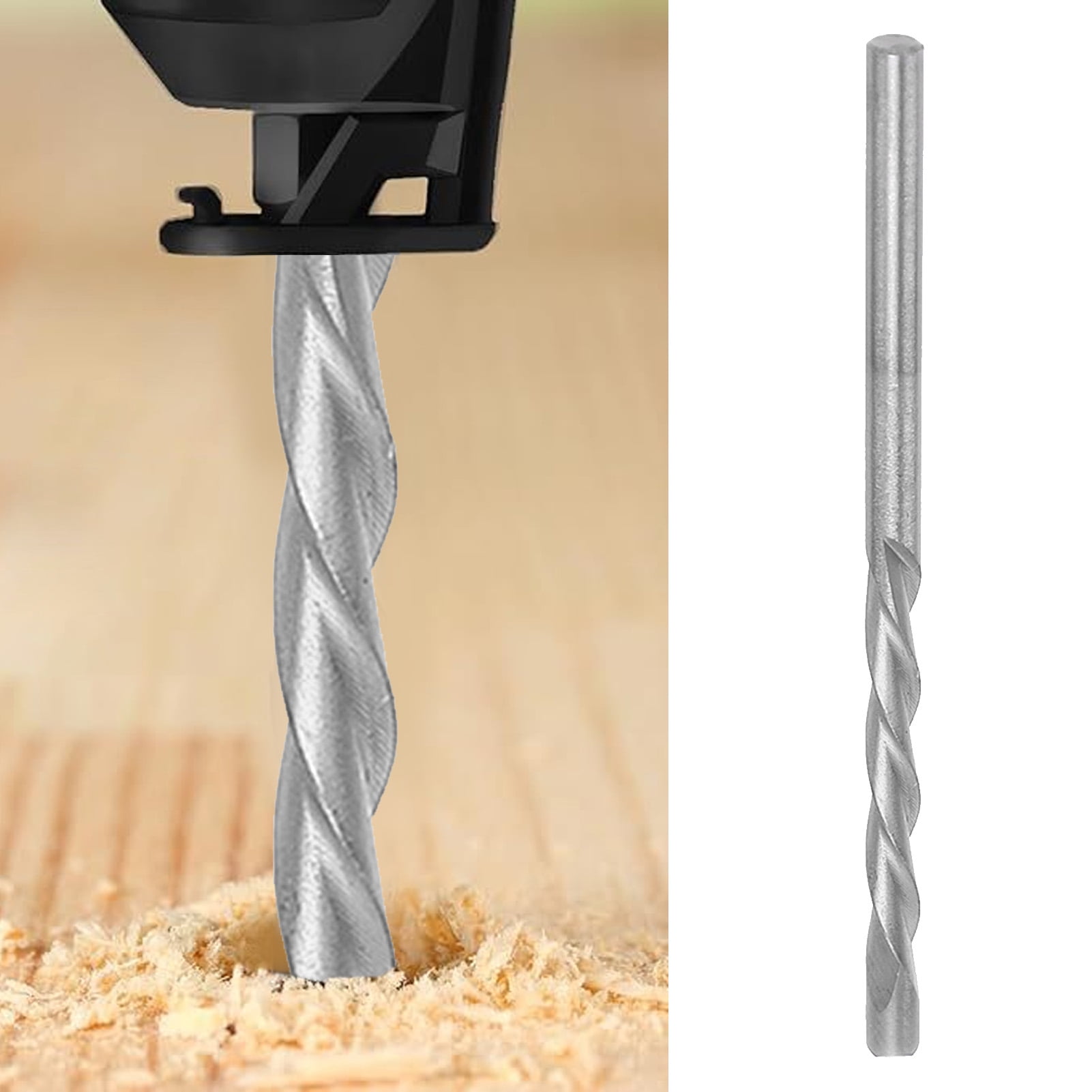 Spiral Drill Bit Set, Easy Installation Fast And Accurate Cutting Drill Bits 50PCS 1/8 Inch Stable Milling High Speed Steel  For Wood Plastic Fiberglass