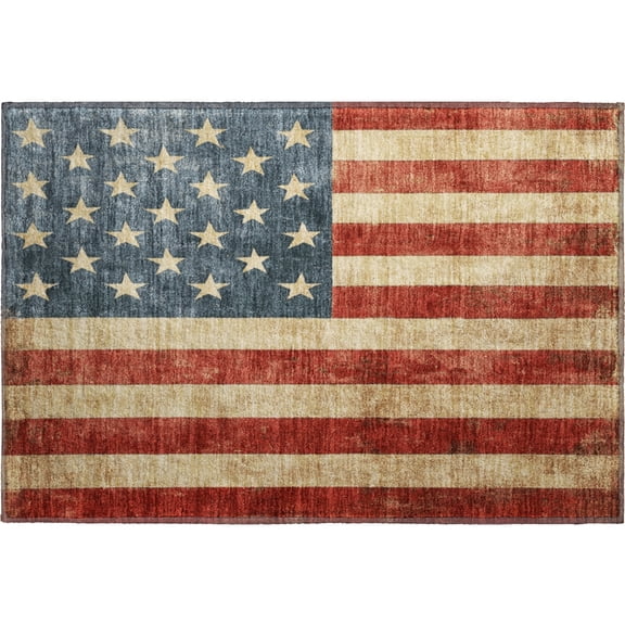 Dalyn Rugs Americana Area Rug AM1 AM1RD20X30 Red, 1'8" x 2'6"