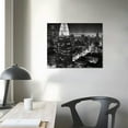 thumbnail image 3 of Nawypu Black and White Wall Art Canvas New York City Night Scenes Modern Cityscape Building Artwork Picture Painting for Bedroom Home Office Living Room Decor, 3 of 4