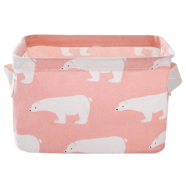 Cesta para juguetes BuyWeek Cesta para ropa plegable color Blanco 21 x 13 x 16,5 cm