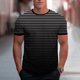 thumbnail image 2 of Usted Es Más Que una Prueba de Puntuación de la Camisa de la Moda Casual Impresión Deportiva Camiseta de Manga Corta Cuello Redondo para los Hombres, Blusa de Poliéster para Uso Diario Al Aire Libre, 2 of 7