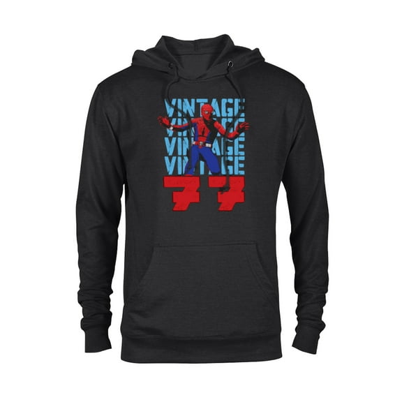 Marvel Spider-Man: Beyond Amazing Vintage Retro 1977 - Pullover Hoodie for Adults - Customized-Black