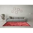 thumbnail image 3 of Ahgly Company Indoor Round Oriental Red Industrial Area Rugs, 6' Round, 3 of 4