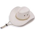thumbnail image 4 of Sombrero de vaquero occidental de primavera y verano para hombres y mujeres, para exteriores, de gran tamaño, para ocio, parasol, sombrero de vaquero de viaje, sombrero de playa., 4 of 6