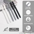 thumbnail image 3 of 6PCS Gel Pen Set, Retractable Gel Pen, Quick Drying Ink Pen, Fine Nib, Advanced Smooth Writing Pen, Aesth, 3 of 7