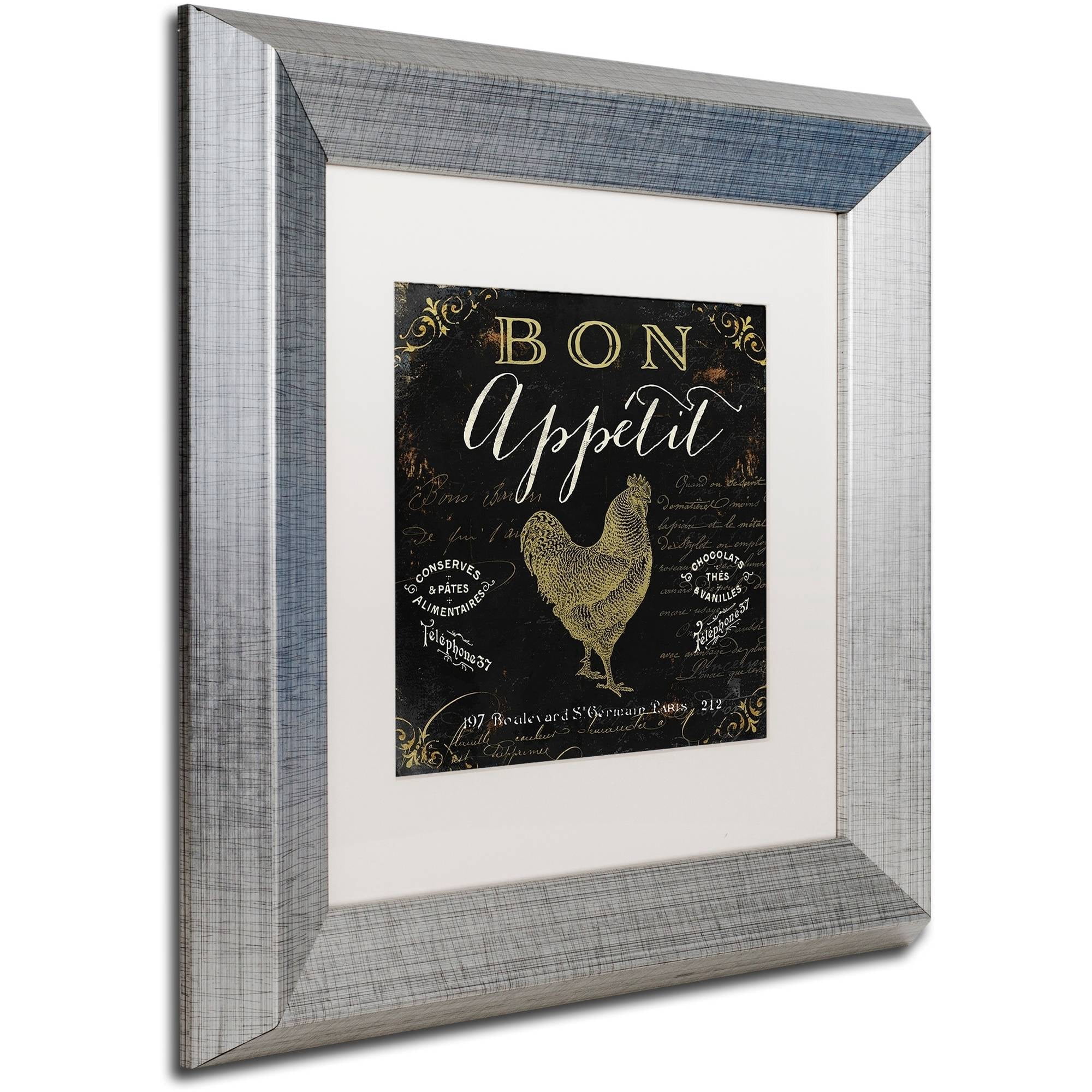 Trademark Fine Art "La Cuisine V" Canvas Art by Color Bakery White Matte, Silver Frame