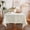 Hemstitch Beige, variant on Chassic 60 x 84 inches Farmhouse Style Linen tablecloths, Wrinkle Resistant Washable Dining Room Table Cloths for Rectangle Tables - Hemstitch