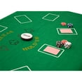 thumbnail image 7 of GSE Games & Sports Expert 2-Sided 36"x72" Casino Texas Holdem & Blackjack Tabletop Felt Layout Mat, Double Sided Casino Game Cover for Home Poker Game Night, 7 of 7