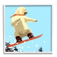 thumbnail image 5 of Stupell Industries Polar Bear Snowboarding Catching Air Winter Sports Graphic Art White Framed Art Print Wall Art, Design by Noah Bay, 5 of 5