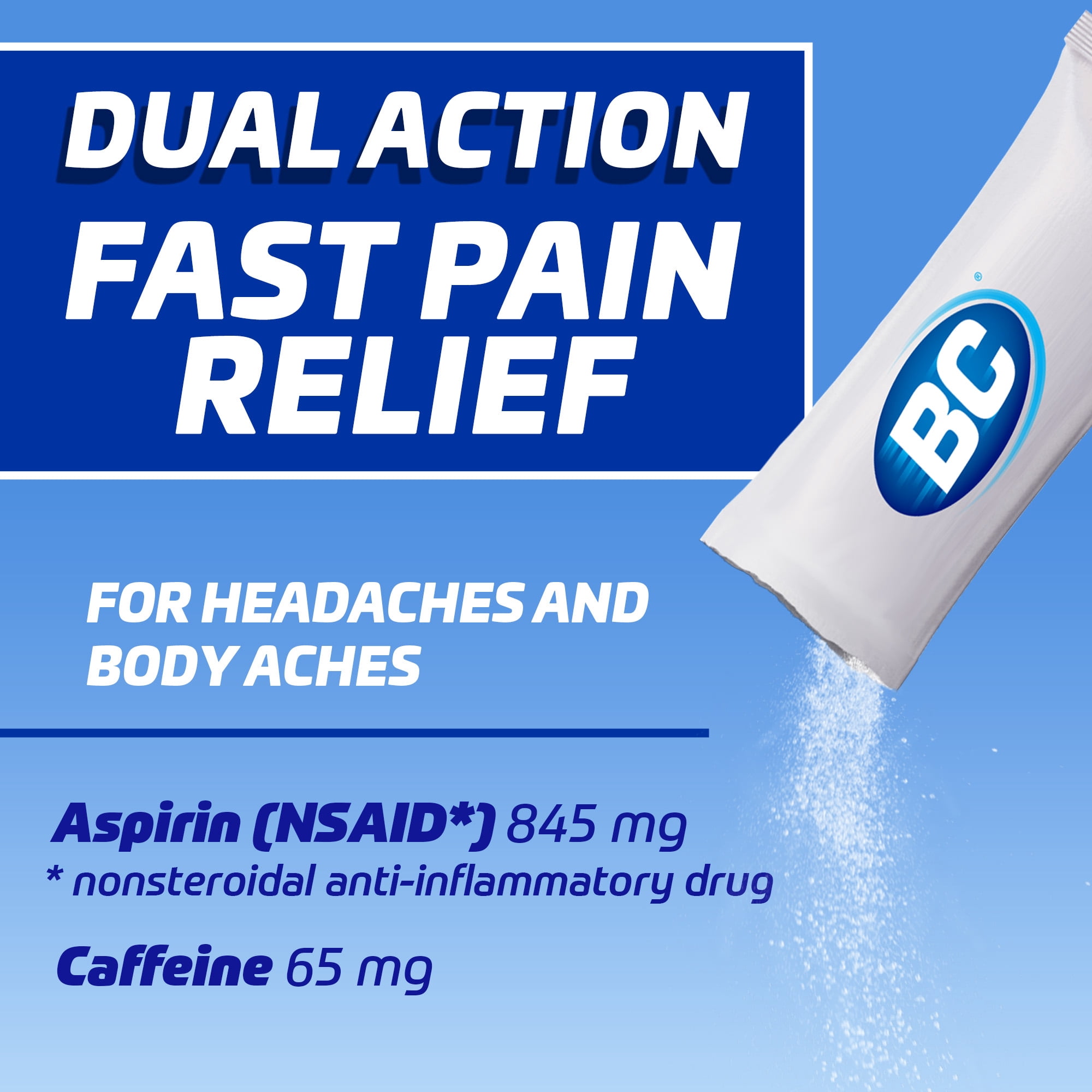 (2 pack) BC Powder Original Strength Pain Reliever, Aspirin Dissolve Packs, 24 Count