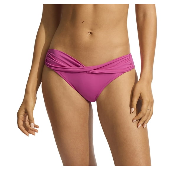 Seafolly Women's Standard Twist Band Hipster Bikini Bottom, Hot Pink 4
