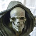 thumbnail image 3 of Escultura de esqueleto de muerte Gnomo de Halloween Adornos vintage de Halloween, 3 of 5