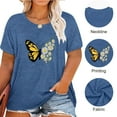 thumbnail image 3 of XCHQRTI Plus Size Daisy Women Tshirt Graphic Oversized Tees Short Sleeve Casual Tee, 3 of 11