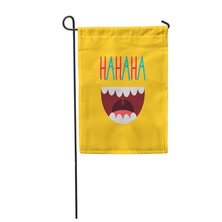 SIDONKU Laugh April Fool S Day Laughing Out Loud Mouth Fun Garden Flag Decorative Flag House Banner 28x40 inch