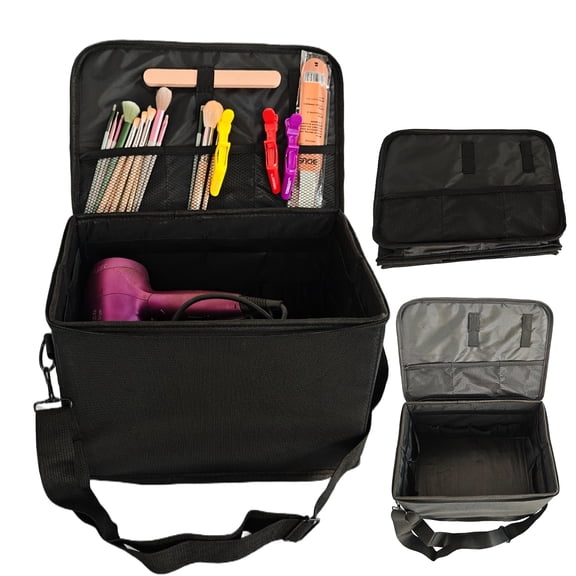 Folding Hairdresser Tool Case, Barber Bag Multifunctional Hairdressing Tools Storage Box, Durable Large Capacity Tools Case With Oxford Cloth Material