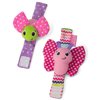 Infantino Sparkle Baby Wrist Rattles, Butterfly & Lady Bug Set, 2-Piece, Pink