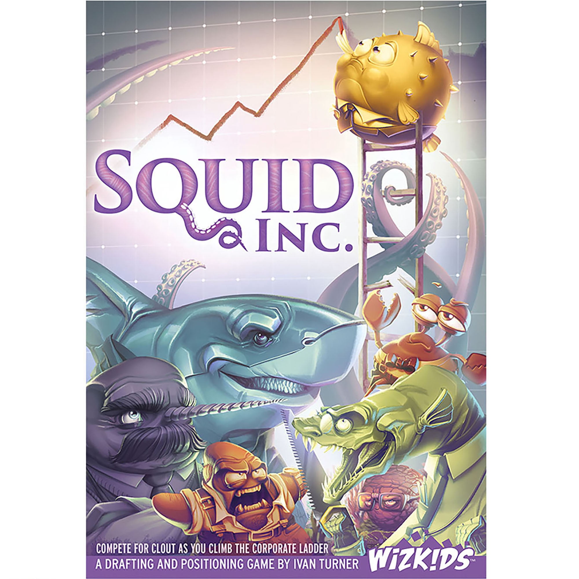 Wizkids: Squid Inc. - Strategy Board Game, Ages 14+, 2-4 Players, 60 Min