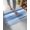 Navy, Azure, White, variant on Luxury Plush Bathroom Rugs Mat, Grey Ombre Soft Shaggy Bath Carpet, Abstract Art Oil Painting Gray Gradient Non-Slip Floor Mat for Kitchen, Bedroom, 18"x30"
