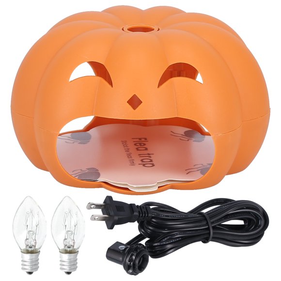 Lámpara trampa para pulgas, forma de calabaza, palo para matar pulgas, lámpara para pulgas, atrapamoscas, instalación sin esfuerzo