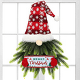 thumbnail image 2 of Qtmnekly Christmas Wreath for Front Door, Lighted Gnome Christmas Door Wreath, Artificial Santa Xmas Hanging Sign for Door plastic Plush red, 2 of 6
