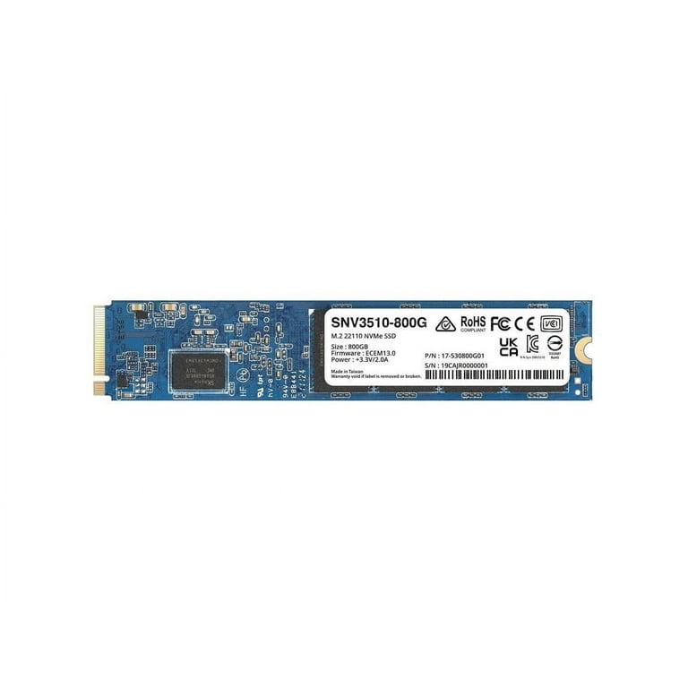 Synology　SNV3410-800G Synology 800GB SNV3410 NVMe M.2 2280 SSD SNV3410-800G B&H Photo